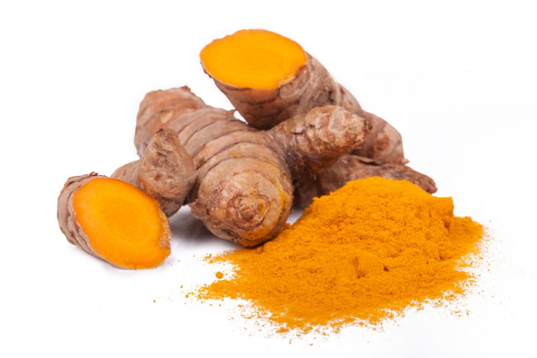 turmeric root and powder