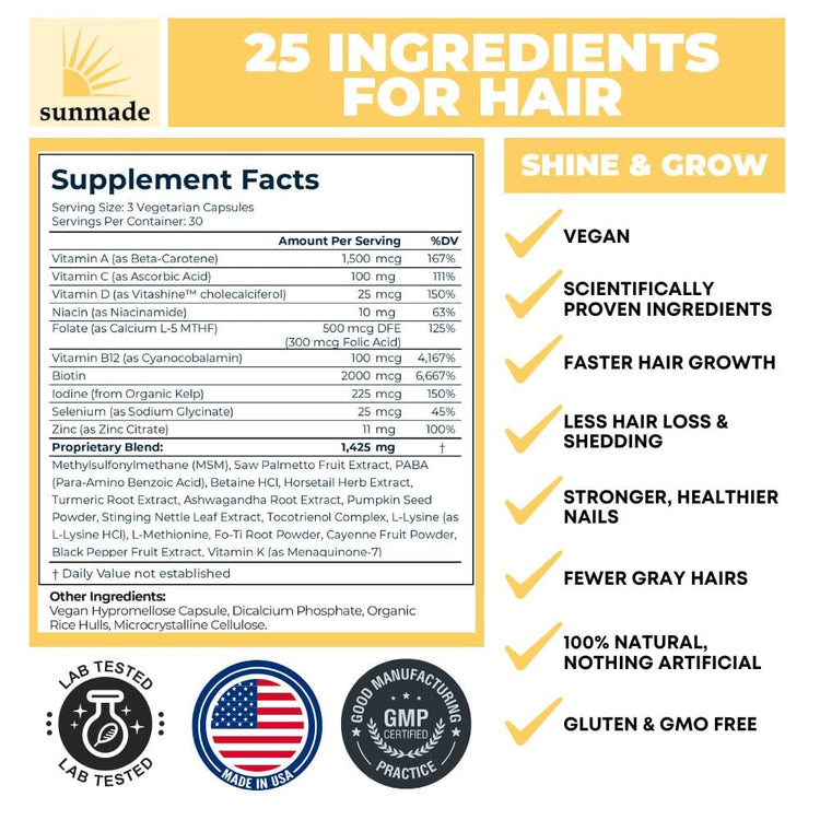 ingridients for hair growth